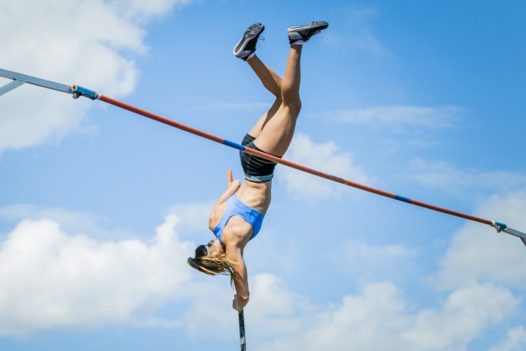 pole vault girl
