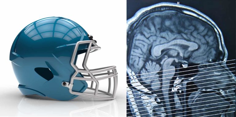 Blue american football helmet