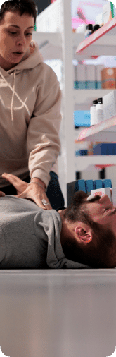 Man having seizures