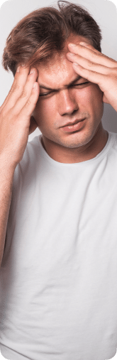 Man with headache