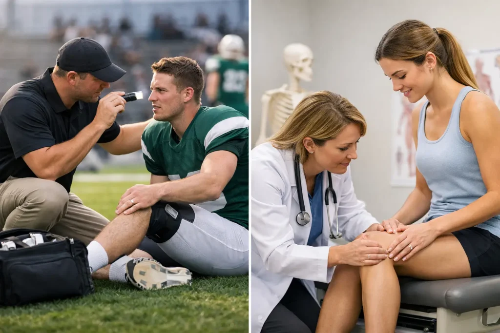 Sideline Assessment vs Clinical Evaluation